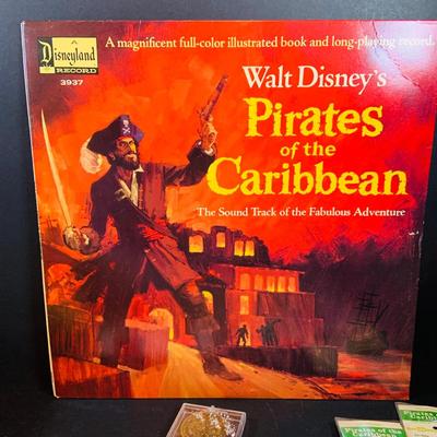 LOT 44: Vintage Disney Collection Including Plushes, Vinyl, Christmas Bulb, Ephemera and More