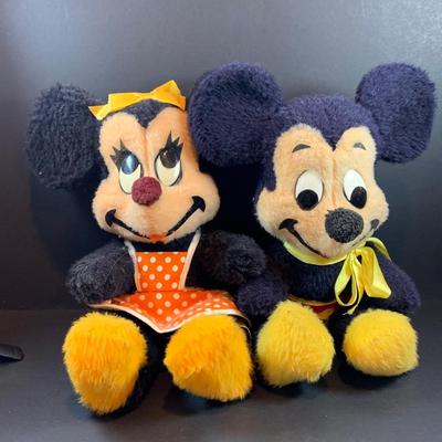 LOT 44: Vintage Disney Collection Including Plushes, Vinyl, Christmas Bulb, Ephemera and More