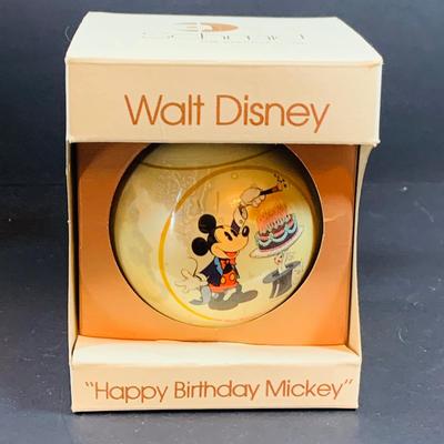 LOT 44: Vintage Disney Collection Including Plushes, Vinyl, Christmas Bulb, Ephemera and More