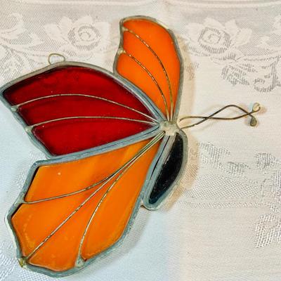 LOT 47: Set of 5 Beautiful Stained Glass Sun-catchers by Tiffany and More