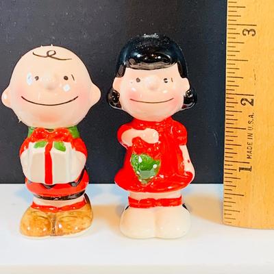 LOT 50: Vintage Charlie Brown/ Peanuts 1966 Figurines/Ornaments Including Snoopy, Lucy Linus, Schroeder Woodstock and More
