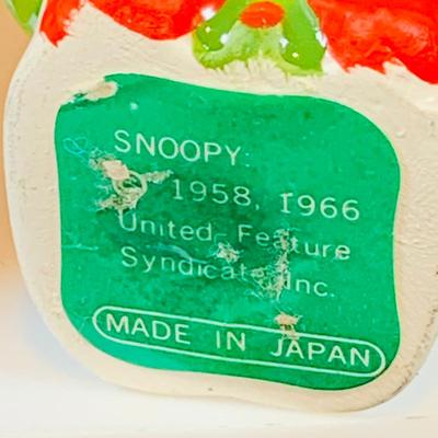 LOT 50: Vintage Charlie Brown/ Peanuts 1966 Figurines/Ornaments Including Snoopy, Lucy Linus, Schroeder Woodstock and More