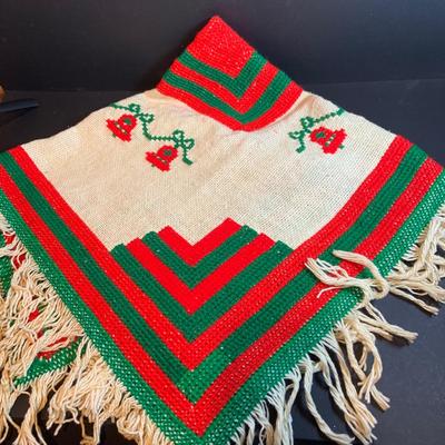 LOT 54: Old Time Christmas Decor Including Caroling Christmas Bells, Plastic Light-up Candle, Santa with Bell and Holiday Table Runners...