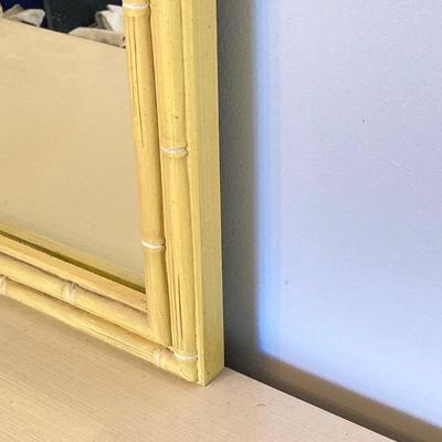 LOT 55: Vintage Six Piece Painted Wood with Micarta Laminate Top Bedroom Set and Table Lamp