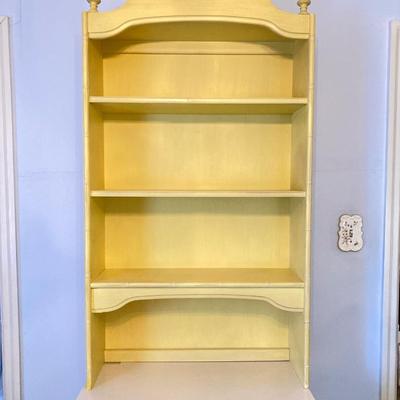 LOT 55: Vintage Six Piece Painted Wood with Micarta Laminate Top Bedroom Set and Table Lamp