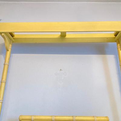 LOT 55: Vintage Six Piece Painted Wood with Micarta Laminate Top Bedroom Set and Table Lamp