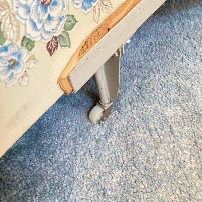 LOT 55: Vintage Six Piece Painted Wood with Micarta Laminate Top Bedroom Set and Table Lamp