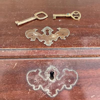 LOT 57: Vintage / Antique Mahogany Association, Inc. Maddox Tables "Mad-Ox" Secretary Desk