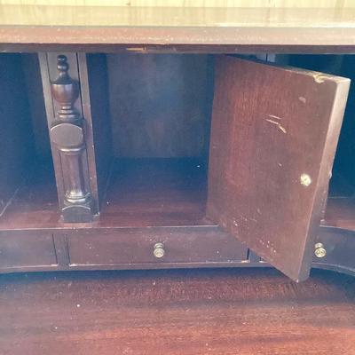 LOT 57: Vintage / Antique Mahogany Association, Inc. Maddox Tables "Mad-Ox" Secretary Desk