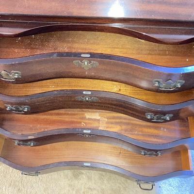 LOT 57: Vintage / Antique Mahogany Association, Inc. Maddox Tables "Mad-Ox" Secretary Desk