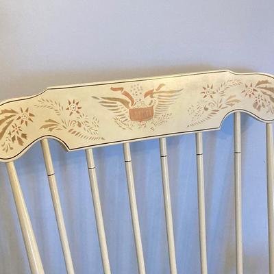 LOT 58: Painted Wooden Rocking Chair