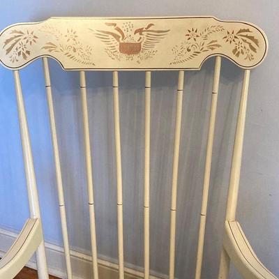 LOT 58: Painted Wooden Rocking Chair