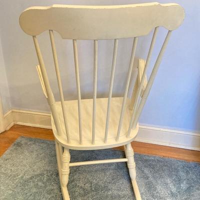 LOT 58: Painted Wooden Rocking Chair