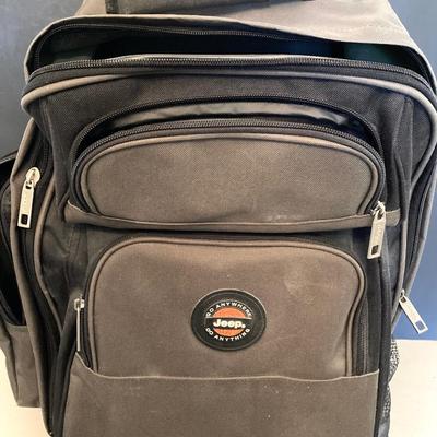 LOT 60: Jeep Backpack, Vintage Military Flasks, Survival Tools and Essentials