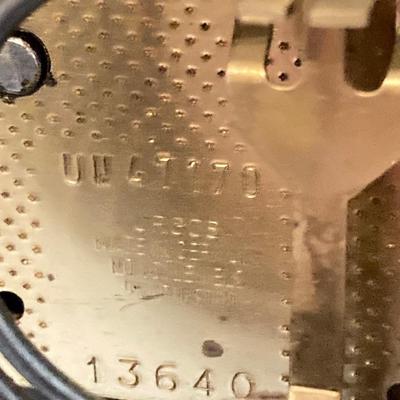 LOT 61: Vintage Ridgeway Made in Germany Mantle Calendar Clock