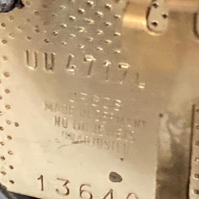 LOT 61: Vintage Ridgeway Made in Germany Mantle Calendar Clock