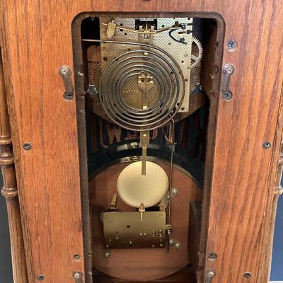 LOT 61: Vintage Ridgeway Made in Germany Mantle Calendar Clock