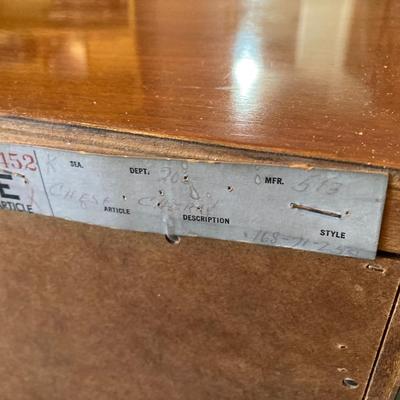 LOT 63: MCM Bassett Furniture Industries, Inc. Cherrywood Dresser / Chest