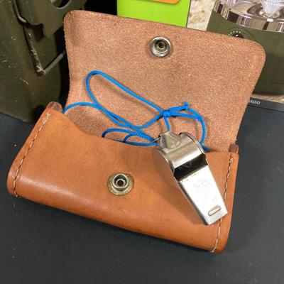 LOT 64: Boy Scout Collection, Radio Lantern in Original Box, Military Storage Boxes and More