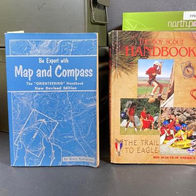 LOT 64: Boy Scout Collection, Radio Lantern in Original Box, Military Storage Boxes and More