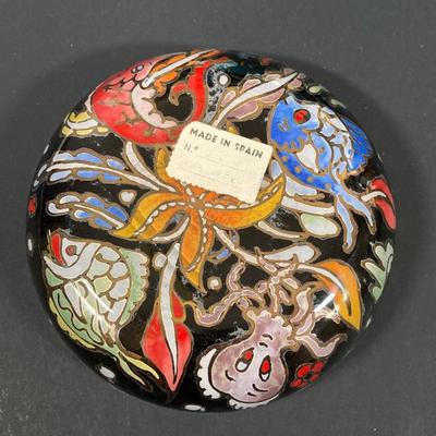 LOT 66: Nautical Collection - Decorative Carved Wooden Figurines, Sea Horses, Made in Spain Bowl, Books and More