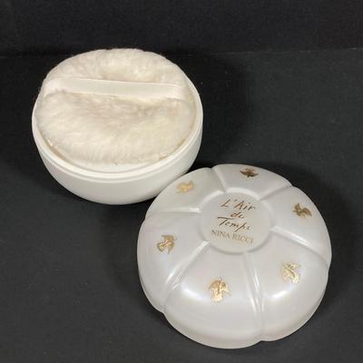 LOT 67: Vintage Westmoreland Handmade Frosted Glass Vanity Set, Perfume, Dusting Powders, Perfume Bottles and More