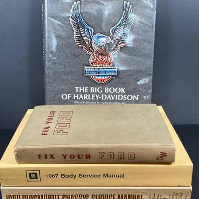 LOT 68: Collection of Automobile Books and Vintage Manuals