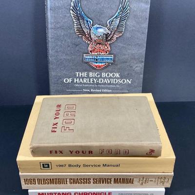 LOT 68: Collection of Automobile Books and Vintage Manuals