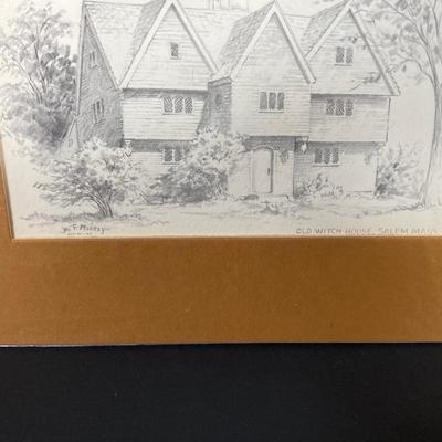 LOT 70: Vintage Underwriter's Laboratories, Inc. Portable Lamp, Haddonfield Homes Book, Collection of Litho Sketch Art Work and...