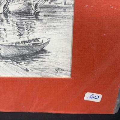 LOT 70: Vintage Underwriter's Laboratories, Inc. Portable Lamp, Haddonfield Homes Book, Collection of Litho Sketch Art Work and...