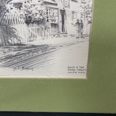 LOT 70: Vintage Underwriter's Laboratories, Inc. Portable Lamp, Haddonfield Homes Book, Collection of Litho Sketch Art Work and...