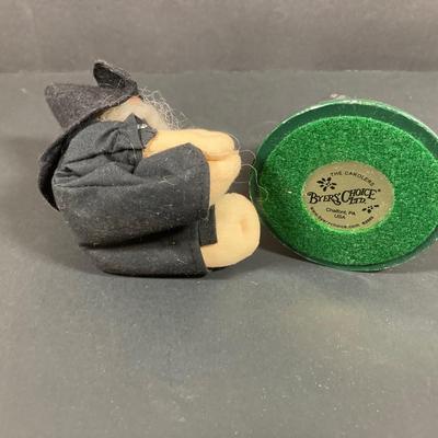 LOT 72: Byers' Choice Ltd Halloween Witch, Halloween Black Cat and Hand Made Witch