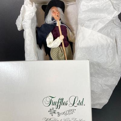 LOT 72: Byers' Choice Ltd Halloween Witch, Halloween Black Cat and Hand Made Witch