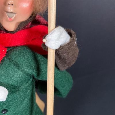 LOT 74: Vintage Byers' Choice Ltd - Bob Cratchit & Tiny Tim, The Skaters and The Carolers