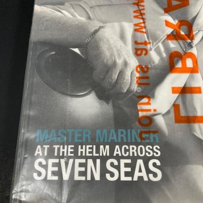 LOT 75: Nautical Books, Flags (Spain, Cuba and USA), Brass Plate and Mini Spittoon, Napolean Figurine and More