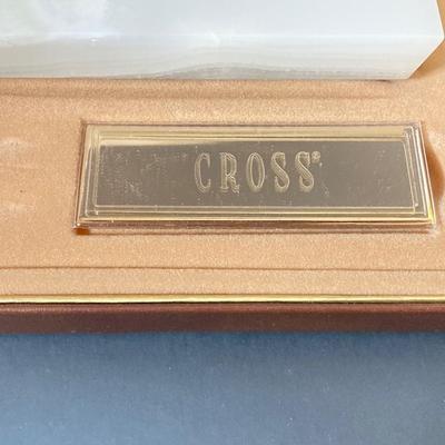 LOT 78: Pedrara Onyx Cross Pen Desk Set - (New in Original Box) #5203