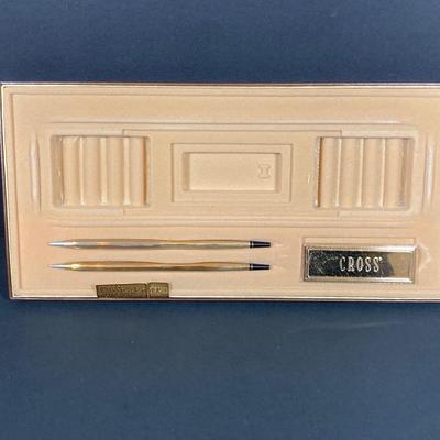 LOT 78: Pedrara Onyx Cross Pen Desk Set - (New in Original Box) #5203