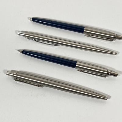 LOT 79: Pen Collection - Cross, Parker, John Wanamaker, Refills and Greek Letter Opener