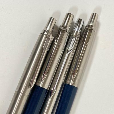 LOT 79: Pen Collection - Cross, Parker, John Wanamaker, Refills and Greek Letter Opener
