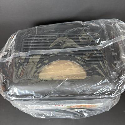 LOT 84: Cuisinart Compact Deep Fryer In Box, (2) Cuisinart 10" Frittata Pans, Glass Gravy Separator in Box, Cutting Board and More