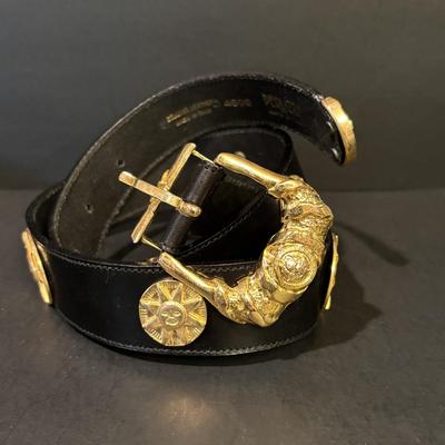 LOT 86: Vintage Fashion Accessories Including Italian Leather and Other Belts, Bags, Scarfs and More