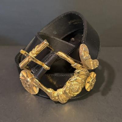 LOT 86: Vintage Fashion Accessories Including Italian Leather and Other Belts, Bags, Scarfs and More