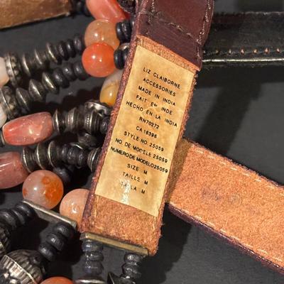 LOT 86: Vintage Fashion Accessories Including Italian Leather and Other Belts, Bags, Scarfs and More