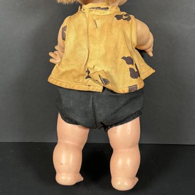 LOT 87: Vintage Toy Collection Pebbles Doll, Doll Cloths, Peter Rabbit Plush and More