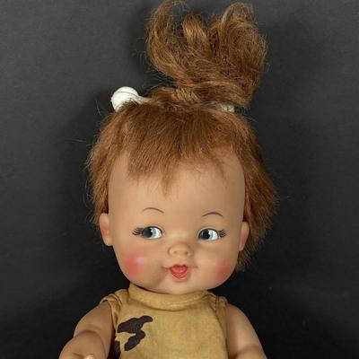 LOT 87: Vintage Toy Collection Pebbles Doll, Doll Cloths, Peter Rabbit Plush and More