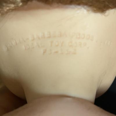 LOT 87: Vintage Toy Collection Pebbles Doll, Doll Cloths, Peter Rabbit Plush and More