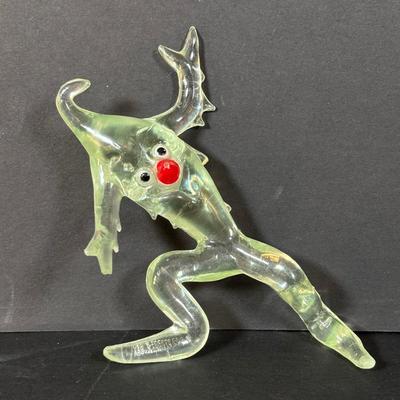 LOT 88: Set of 5 MCM Icy the Icicle Man Lucite/Acrylic Ornament Designed by George Fusek, a Group Icicle Light Covers and Bell Shaped...