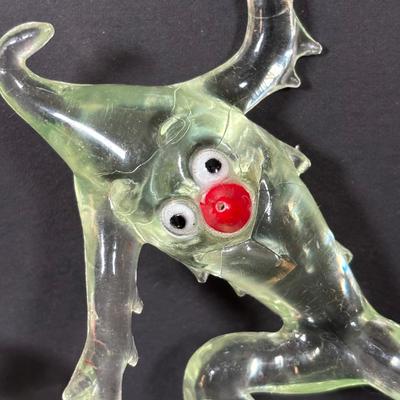 LOT 89: Set of 5 MCM "Icy the Icicle Man" Lucite/Acrylic Ornament Designed by George Fusek and a Group of Icicle Light Covers...