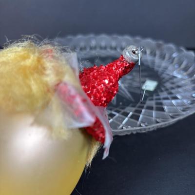 LOT 90: De Carlini Clown Christmas Ornament and Other Glass Bulbs and Ornaments