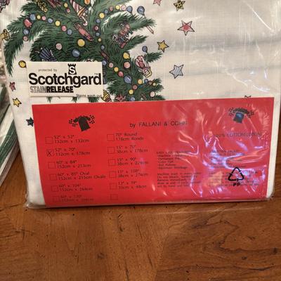 LOT 92: Assortment of Lacy ,Embroidered and Holiday Table Linens and More